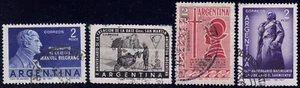 1961 Argentina SC# 730-733 - Sarmiento Statue - 4 Different Stamps - Used - Picture 1 of 2