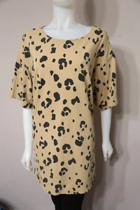 Tapemeasure Brand Woman Spotted Short Sleeve Scoop Neck Shirt Top Plus 3x - Picture 1 of 4