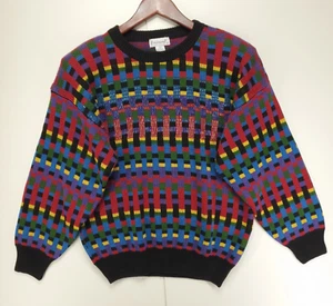 Vtg 80s Eminent Beaded Sweater Women's M NWT Ramie/Cotton Shoulder Pads Flair! - Picture 1 of 10