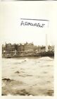 Vintage Old Photograph Rough Sea From North Pier Nr War Memorial Blackpool 1925