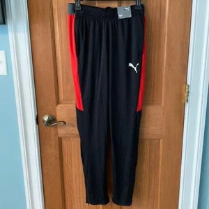 Teen Boy Puma Black Athletic Pants Slim Fit Size Small New with tag - Picture 1 of 7