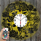 LED Clock Time to relax  Vinyl Clock Art Decor Original Gift 4989