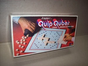 vintage 1981 Selchow & Righter Scrabble Quip Qubes cross sentence game COMPLETE - Picture 1 of 6