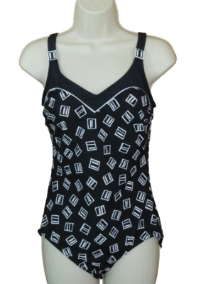 Бюстгальтер Roxanne размер цельный купальник черный/белый размер 14 (36C) * - Изображение 1 из 4