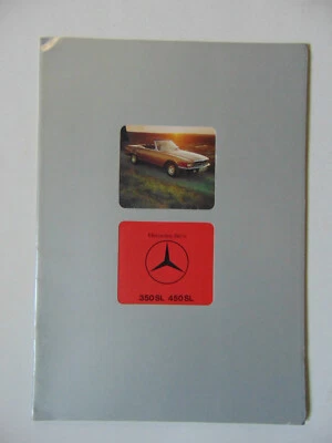 Mercedes Benz 350SL 1975 original, folleto 450SL, versión Reino Unido Foto 1 de 4