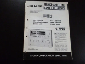Esquema manual de servicio original Sharp SC-1250H SC-1250HB - Imagen 1 de 1