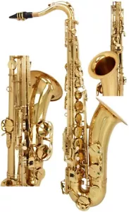 UK Saksofon tenorowy Bb, B Fis SaxT1100G M-tunes - złoty - Zdjęcie 1 z 12