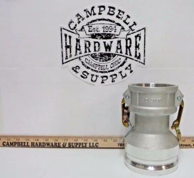 Bomba de montaje de aluminio Camlock hembra de 3" x 4" Camlock macho hidrante reductor de agua Foto 1 de 4
