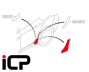 96052FG150 LH Pre Cut Stone Chip Vinyl Protector Tape Fits: Subaru Impreza 07-14 - Picture 1 of 1