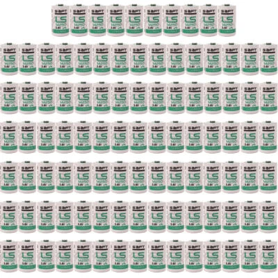 US STOCK!!! 100-Pack batteries for LS14250 3.6V 1/2 AA Lithium Battery - Image 1 of 4