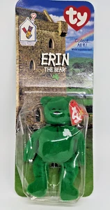 "Erin" The Green 4 Leaf Clover Shamrock TY Teenie Beanie Baby (MCD) SEALED - Picture 1 of 5