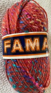 Lanas Stop FAMA Yarn~Acrylic/Mohair/Wool~Rust blue green gold purple varieg~100g - Picture 1 of 1