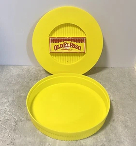 Tortilla Warmer Dish & Lid - Old El Paso Fajita Chapati Roti Microwave Retro 9" - Picture 1 of 11