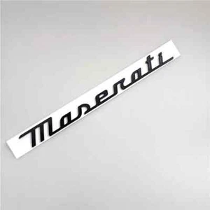 Maserati Quattroporte Grecale Levante MC20 Rear Emblem Badge Gloss Black - Bild 1 von 2