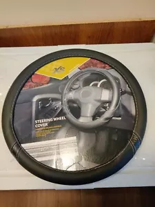 Car Accessories Steering Wheel Cover Black Leather Anti-slip 14.57-15.35 in - Foto 1 di 4