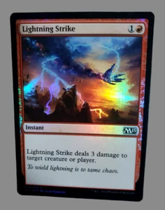 Magic The Gathering: MTG Lightning Strike M15 Foil Core Set 155/269 NP NM-MT! - Picture 1 of 14