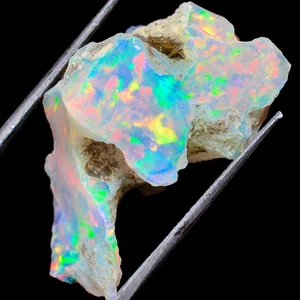 Exclusive 100% Natural Ethiopian Fire Opal Rough Top Grade 26x14x11mm 13.40Cts - Picture 1 of 3