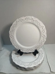 "Platos antiguos de ensalada/sándwich/postre de 4 muelles 1 8,5"" 2943" - Imagen 1 de 8