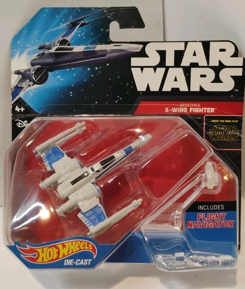 2014 Hot Wheels Star Wars Resistance X-Wing Fighter (Blue) Mattel NEW UNOPENED - Image 1 of 4