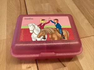 Bibi & Tina Brotdose - Pferde Lunchbox Butterbrotdose mit Trennwand Rosa - Bild 1 von 3