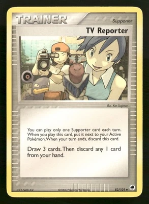 TV Reporter - 82/101 - Poco común - EX Dragon Frontiers - Tarjeta Pokémon - LP Foto 1 de 2