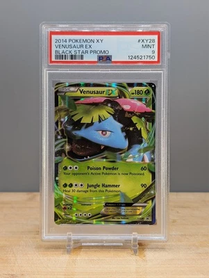2014 Pokemon XY Black Star Promo Venusaur EX #XY28 PSA 9 - Image 1 of 2