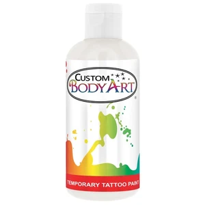 8 oz WHITE Body Art TEMPORARY TATTOO AIRBRUSH PAINT Ink - Picture 1 of 4