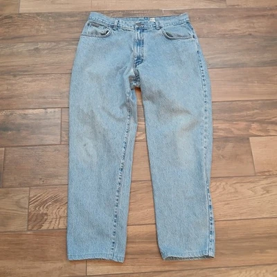 Vintage Calvin klein Jeans Mens 36x32 Blue Denim Faded Made in USA (FITS 33x27) - image 1 of 4