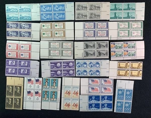 USA - 4 cent plate blocks  - lot of 23 different - MNH - Picture 1 of 1