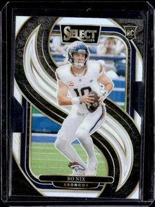 2024 Panini Select #117 Bo Nix Silver Prizm Die Cut - Picture 1 of 2
