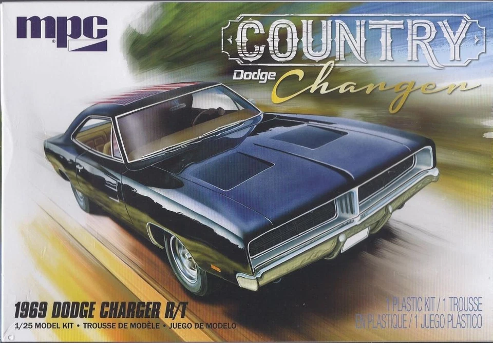 Dodge Country Caricabatterie 1969 Nero Kit Modellismo Plastica Auto 1:25 MPC - Immagine 1 di 1