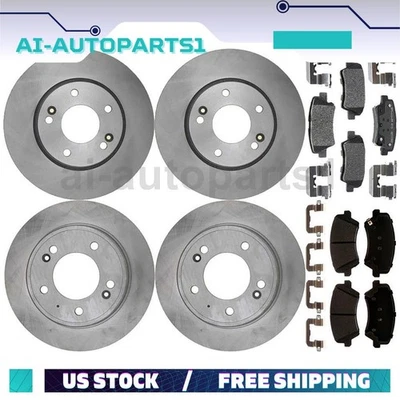 Kit de rotores de freno delanteros traseros y pastillas de freno para Hyundai Elantra GT 2016 Foto 1 de 4