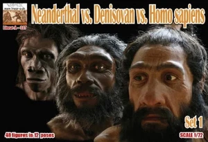 LINEAR-A 037 NEANDERTHAL VS. DENISOVAN VS. HOMO SAPIENS SET 1 - Picture 1 of 2