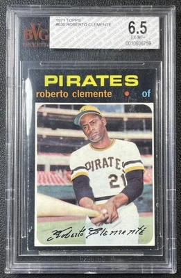 ROBERTO BOB CLEMENTE BVG 6.5 1971 TOPPS BASEBALL #630 PIRATES 6759 - Image 1 of 2