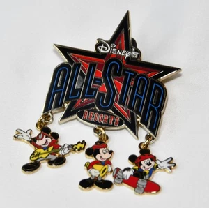 Walt Disney World All Star Resorts Pin Mickey Mouse WDW 52497 Cuelga Monopatín - Imagen 1 de 7