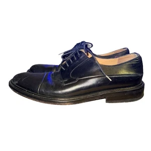 Mezlan Piazza Oxfords Men's Size 7.5 M Black Leather Lace Up Dress Shoes - Picture 1 of 9