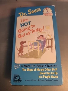 Dr. Seuss - I Am Not Going To Get Up Today! VHS Tape 1991 Random House Rare - Picture 1 of 3