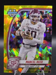 2024 Bowman University Chrome Sapphire Edition - Marcel Reed (RC) Yellow /75 - Picture 1 of 2