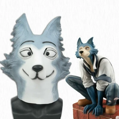 Anime BEASTARS Legosi The Wolf Face Mask Cosplay Halloween Wolf Masquerade Props - Image 1 of 4