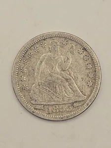1855 Seated Liberty Dime  - Picture 1 of 6