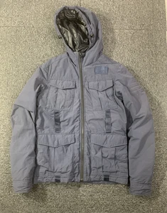 G-STAR Hooded Jacket Mens Small Blue Dizrey Recolite Hdd Overshirt Longsleeve - Picture 1 of 9