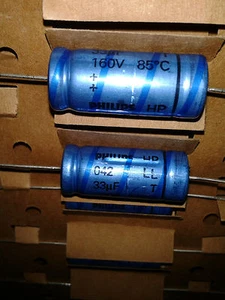 4pz PHILIPS 042 33uF 160V HI END TAPPI ASSIALI PER AUDIO TUBO HI-END! - Foto 1 di 1