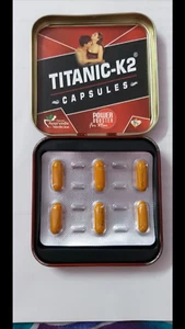 Herbal Titanic K2 confezione da 6 capsule power booster sex drive per uomo miscela di erbe - Foto 1 di 2