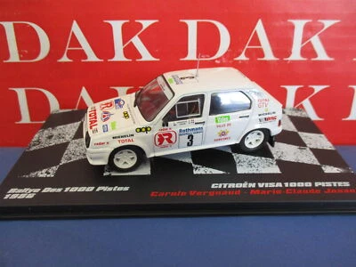 Die cast 1/43 Modellino Auto Citroen Visa 1000 Pistes Rally 1986 C. Vergnaud - Immagine 1 di 4