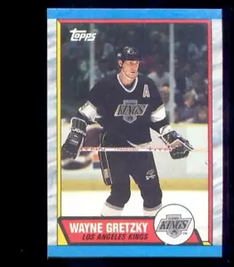 Carta Hockey 1989 Topps WAYNE GRETZKY Los Angeles Kings fondo scatola - Foto 1 di 1