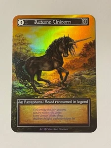 SORCERY TCG - BETA - AUTUMN UNICORN Exceptional FOIL - Picture 1 of 2