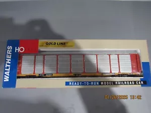 Walthers Ho scale 89' tri-level enclose auto carrier Frisco - Picture 1 of 2