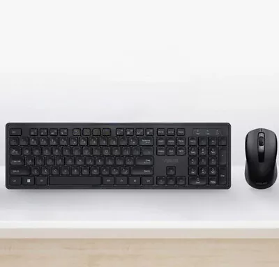 Original ASUS W1000 Ultra Slim Quiet 2.4Ghz Wireless Keyboard Mouse Set Office - Image 1 of 3