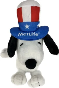 "Sombrero Patriótico Peanuts Snoopy Peluche 7"" Tío Sam EE. UU. MetLife" - Imagen 1 de 8