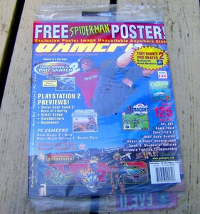 RARE vintage Oct 2000 GAMEPRO magazine SEALED IN BAG Spider-Man poster TONY HAWK - Bild 1 von 1